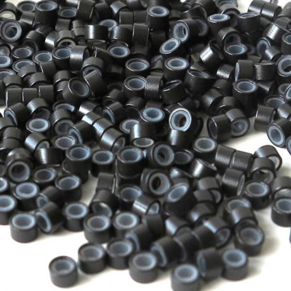 Dark Silicone Hair Extension Beads